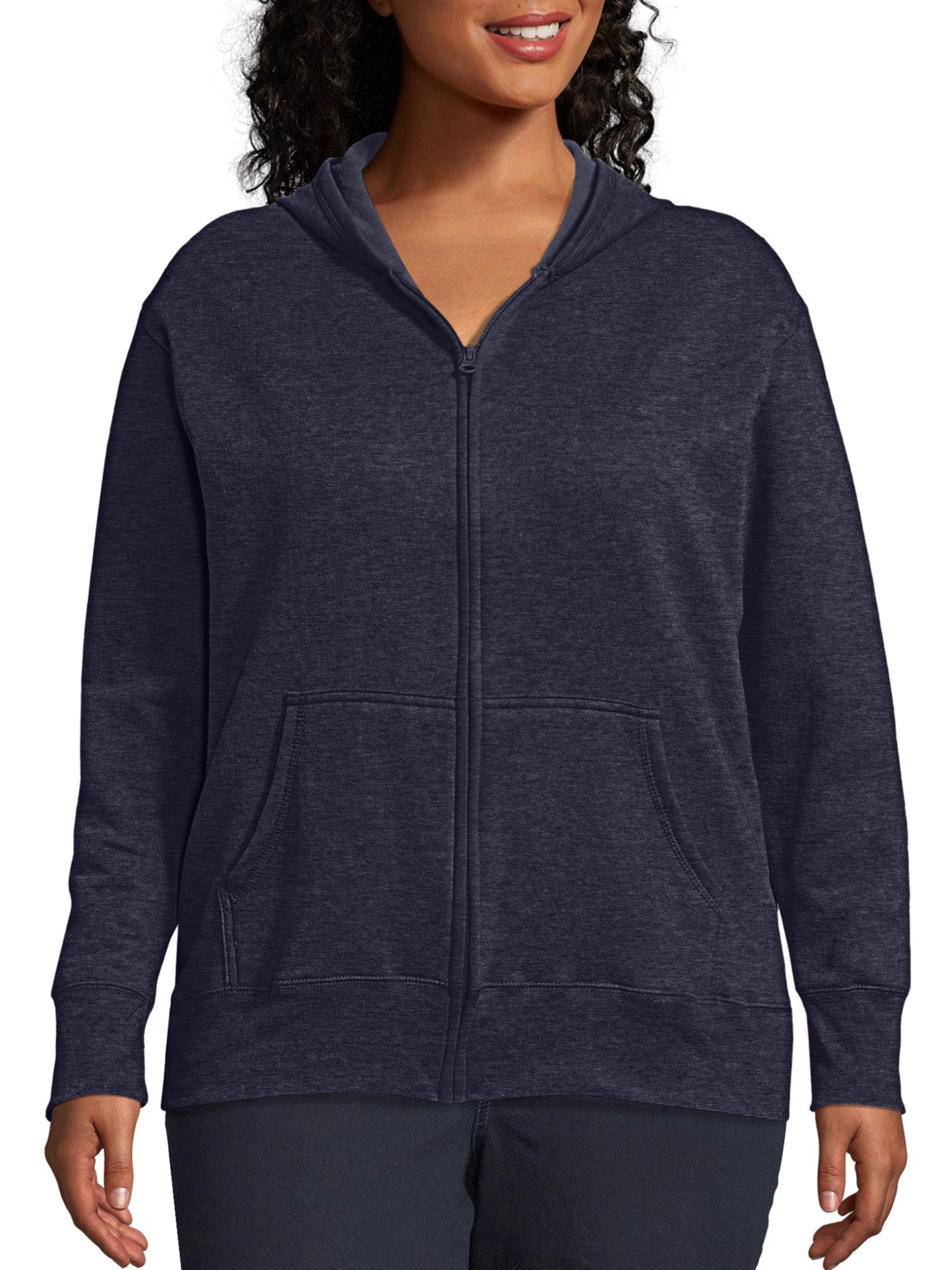 women's plus size fleece jacket with hood