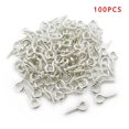 thumbnail image 2 of 100 Pcs Vis à Illets pour Bijoux en Argile Perles en Résine Plastique 10mm, 2 of 6