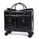 thumbnail image 1 of Genuine Leather 19 Inch Luxury Designer Pilot Rolling Luggage Wheel Suitcases Captain Travel Bag Business Carry On Trolley My Lux Decor Round, 1 of 9