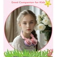 thumbnail image 5 of Upgrade USB-C Kid Headphone with Microphone, Safe Volume Limiter 85/94dB, Foldable Over Ear Wired Headphones for Toddlers/Boys/Girls/School/Laptop/Travel-Pink, 5 of 7