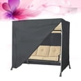thumbnail image 2 of Funda protectora para muebles de exterior, impermeable y antipolvo, para columpio, para el hogar, jardín (negra, 220 x 125 x 170 cm), 2 of 7