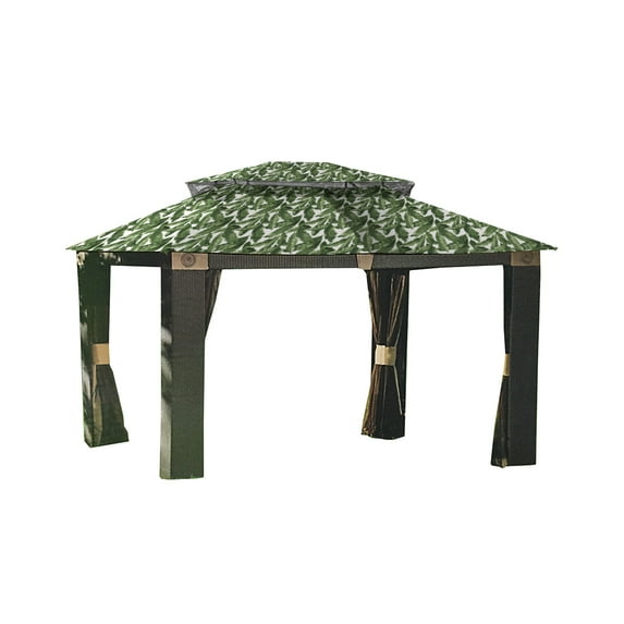 Garden Winds Replacement Canopy Top Cover for the Antigua Gazebo -Standard 350 - Palm