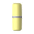 thumbnail image 1 of maskred Travel Wash Cup Set Toothpaste Toothbrush Storage Box Holder Home Hotel Container Case for Business Accessories Yellow, 1 of 6