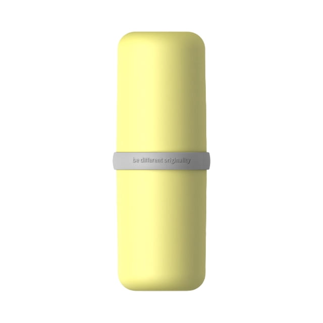 maskred Travel Wash Cup Set Toothpaste Toothbrush Storage Box Holder Home Hotel Container Case for Business Accessories Yellow