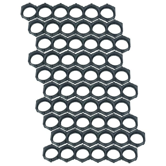 21700 Battery Brackets 21700 Battery Holder Black Plastic Frame Easy Installation Flat Head Design High-quality ABS Material