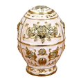 thumbnail image 1 of European Style Toothpick Can Press Toothpick Boxes Acrylic Toothpick Holder Creative Cotton Swabs Collection Boxes (Golden, White), 1 of 4