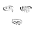 thumbnail image 2 of Fiudx Dinosaurios, Collares Modernos, Apertura Ajustable, Elegante Accesorio de Fiesta, Joyería de Moda para Mujer, Ideal para Bodas, Banquetes, Diseño Llamativo, Incluye 3 Piezas., 2 of 7