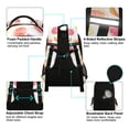 thumbnail image 4 of FORMRS Unisex Backpack Elementary School Travel Bookbag with Reflective Stripes, White Grapefruit Slices, 4 of 7