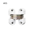 thumbnail image 1 of Ruibeauty 6Pcs Invisible Folding Door Barrel Cross Hinge Plastic Invisible Concealed Hinge, 1 of 6
