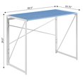 thumbnail image 6 of Convenience Concepts Adult 29.50 inches Tall Xtra Folding Desk, Blue/White, 6 of 6