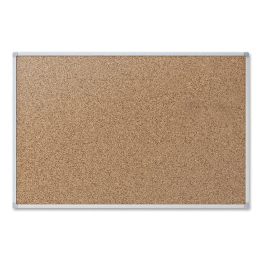 Quartet Bulletin Board,Cork,Aluminum Frame 85360