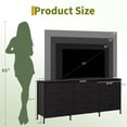 thumbnail image 2 of 63" Entertainment Center & 9-Drawer Dresser, Dresser for Bedroom, Wide 8 Drawer Dresser TV Stand, Metal Frame Closet Storage Chest, Fabric Drawer Storage Cabinet Organizer, 2 of 8