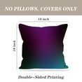 thumbnail image 4 of LALILO Throw Pillow Covers Purple Teal Blue Green Border Art Black Cushion Cover 18" x 18", 2 Pack, 4 of 6