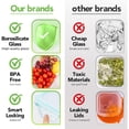 thumbnail image 5 of Behome 8 Pack Glass Food Storage Containers with Airtight Lids, BPA Free Glass Meal Prep Containers with Snap Locks, Lunch Containers for Microwave, Oven, Freezer and Dishwasher, 5 of 8