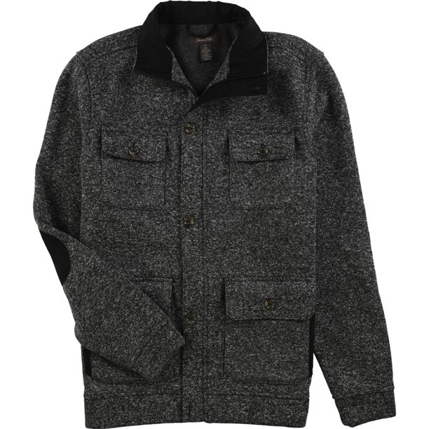 Chaqueta de forro polar Tasso Elba para hombre color negro extragrande