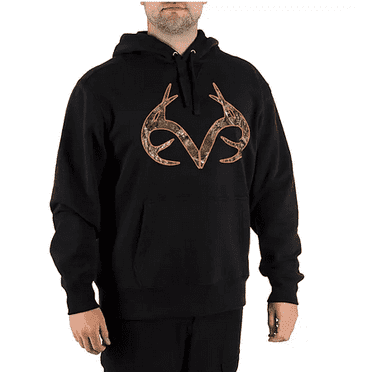 RealTree Men's Fleece Hoodie Black XL
