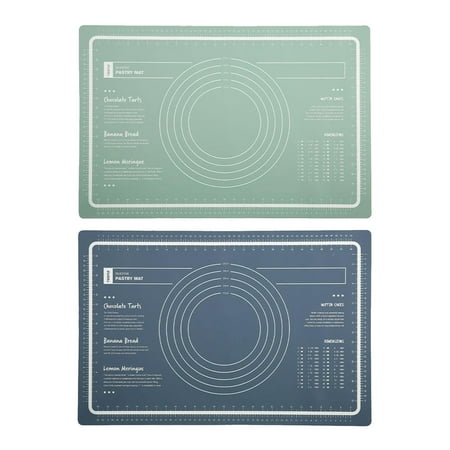 

MEGAWHEELS Silicone Baking Pastry Mat Kitchen Counter Dough Rolling Mat