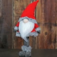 thumbnail image 4 of Northlight Standing Christmas Santa Claus Gnome with Faux Fur Trim - 28” - Red and Gray, 4 of 4