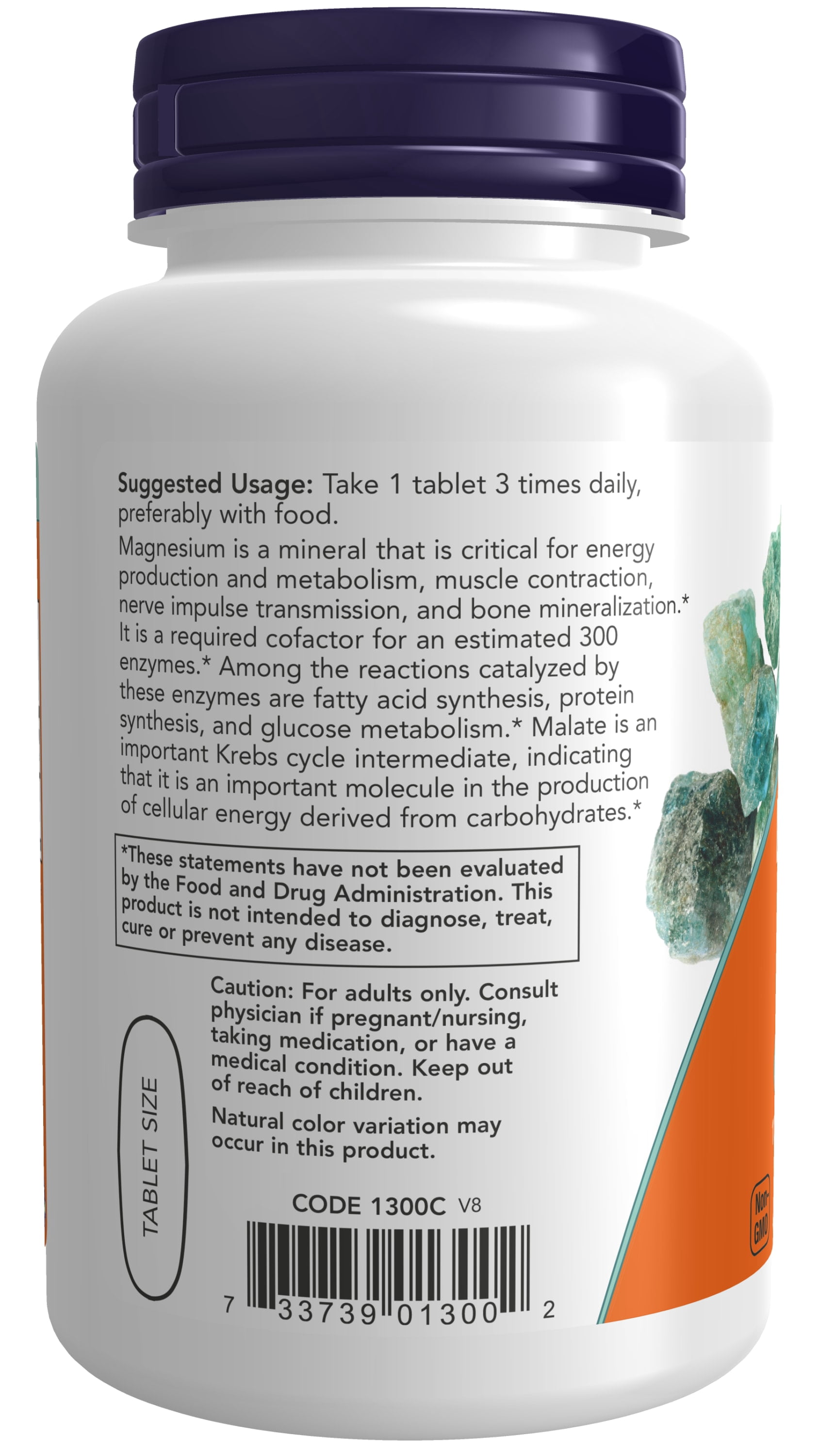 NOW Supplements, Magnesium Malate 1000 mg, Energy Production*, Nervous  System Support*, 180 Tablets - Walmart.com