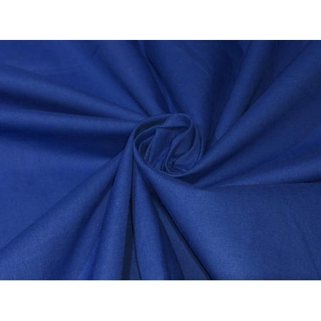 100% Cotton Poplin Fabric Electric Blue 58" wide [15903]