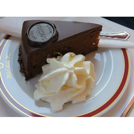 LAMINATED POSTER Cafe Sacher Cake Pastry Shop Candy Cake Vienna Poster Print 24 x