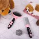thumbnail image 5 of Kit de cepillo y peine para el cuidado de perros WEIHJMXG 2 piezas rosa, 5 of 5