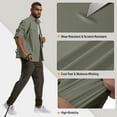 thumbnail image 6 of FEN AI Men's Sun Protection Fishing Shirts Long Sleeve Travel Work Shirts for Men UPF50+ Button Down Shirts with Zipper Pockets, 6 of 8