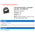 thumbnail image 2 of Front Sway Bar Bushing - Compatible with 2006 - 2010 BMW 550i 2007 2008 2009, 2 of 2