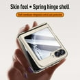 thumbnail image 3 of for Samsung Galaxy Z Flip 7 FE Skin-Feel Rugged Case with HD Tempered Glass Screen Protector & Hinge Protection, Hybrid PC + TPU Shockproof Anti-Scratches Cover for Galaxy Z Flip 6, Lightgray, 3 of 6