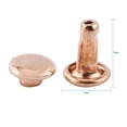 thumbnail image 5 of Herwey 100 Pcs Rivet Double Capuchon Tubulaire Métal Cuir Réparation Clous Décoration, Rivet Rapide, Rivet Métal, 5 of 5