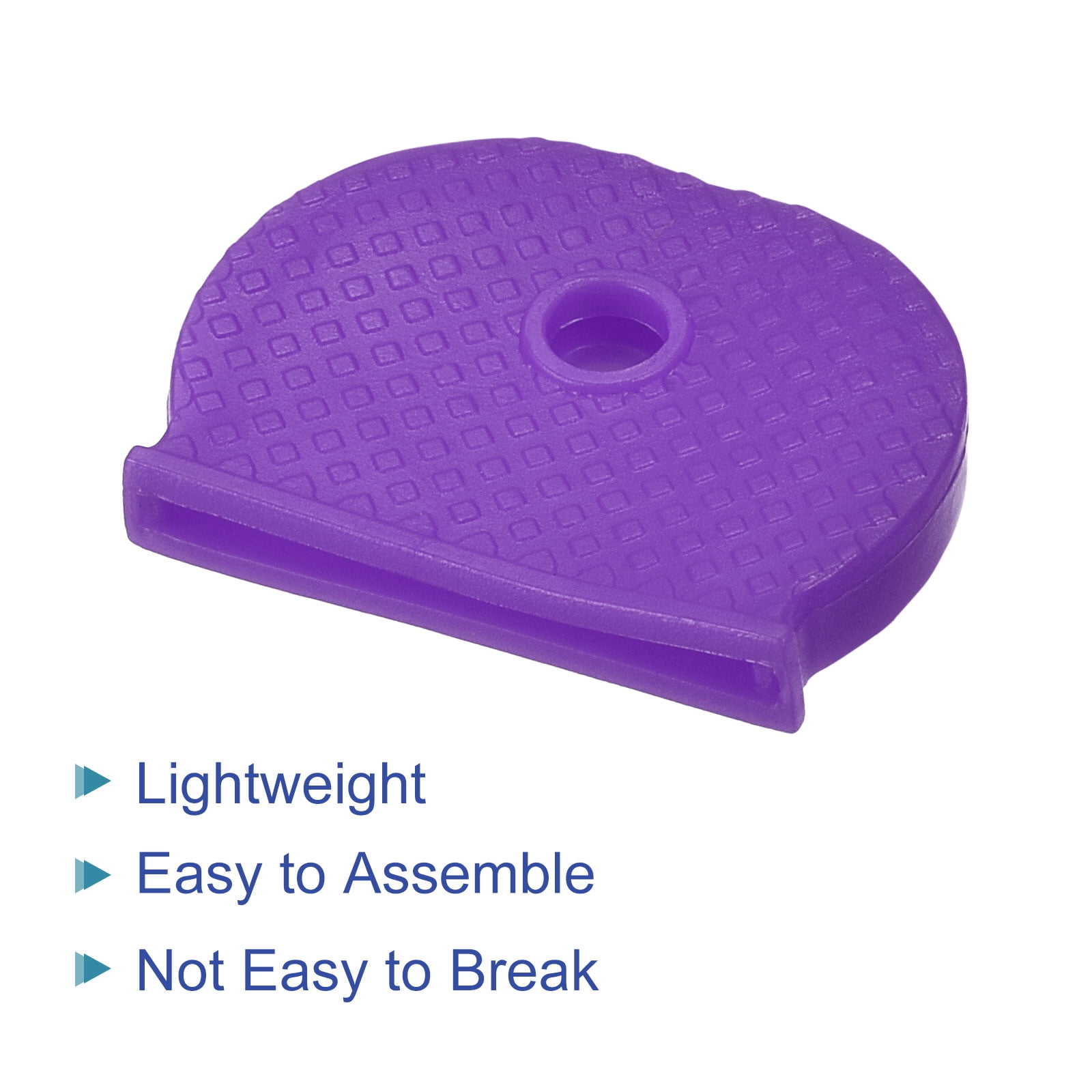 Unique Bargains Key Cap Cover Tags Keys Identifier Label ID Silicone Sleeve Purple