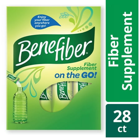 (2 Pack) Benefiber On The Go Taste-Free Fiber Supplement Powder Stick Packs for Digestive Health, 28 sticks (3.92