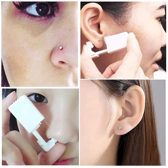 No Pain Disposable Nose Piercing Tools Set Safety Asepsis Piercing Tool 2PC