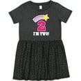 thumbnail image 3 of Inktastic 2nd Birthday 2 Year Old Girls Rainbow Star Girls Toddler Dress, 3 of 5