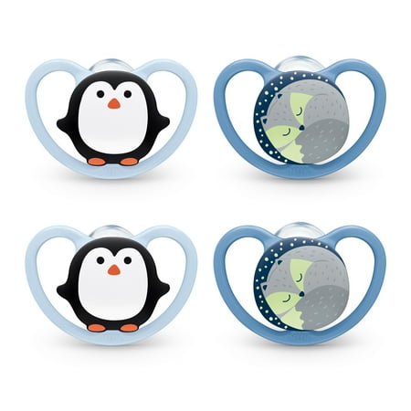 NUK® Space™ Orthodontic Pacifier, 0-6 Months, 4 Pack