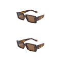 thumbnail image 2 of kurtrusly Rectangular Lightweight Frame Protection For Fashionable Look PC Materials Eyeglasses Leopard print frame 2Set, 2 of 6