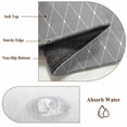 thumbnail image 6 of Round Rugs 4Ft, Gray Ombre Round Area Rug Washable Indoor Throw Carpet, Modern Geometric Abstract Rhombus Striped Soft Non Slip Circle Rug for Kitchen Nursery Room Home Decor Aesthetic, 6 of 8