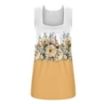 thumbnail image 4 of Puntoco Camisetas ajustadas para mujer Camiseta sin mangas estampada para mujer Top holgado, 4 of 4