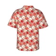 thumbnail image 4 of Xecao Tomatoes print Hawaiian shirt - a stylish short-sleeve button-down for men, perfect for casual beach and tropical outings., 4 of 9