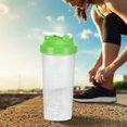 thumbnail image 3 of 600ml Shaker Bottle Sports Whey Protein Mixing Bottle With Stirring Ball Bot Cup, 3 of 3