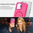 thumbnail image 3 of BENTOBEN iPhone 13 Pro Max Case Compatible with Mag-Safe, 6.7" Tpu Magnetic Car Mount Support, Anti-Fingerprint Shockproof Protective Cover for iPhone 13 Pro Max 6.7 inch, Hot Red, 3 of 8
