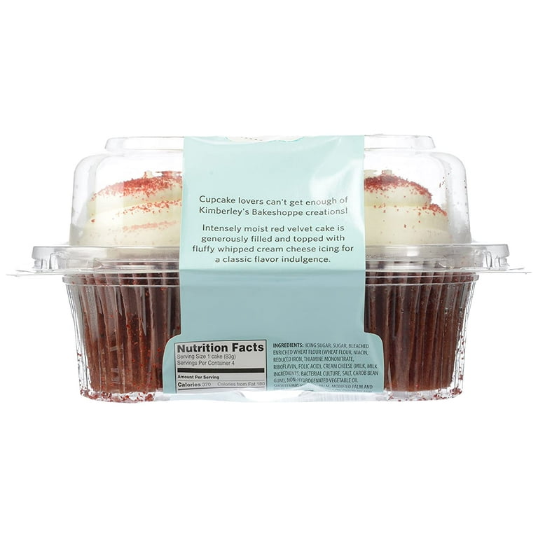 Kimberley's Bakeshoppe Red Velvet Gourmet Cupcakes, 4 ct - Walmart.com