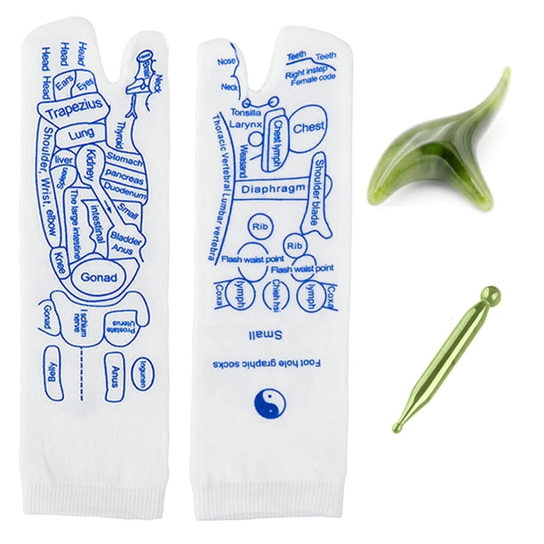 Calcetines Fisioterapia Reflexología Ilustración Inglesa