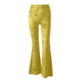 thumbnail image 6 of Tanming Barrel Sweatpants High Waisted Cargo Pants Women Womens Wide Leg Pants Cargo Pants Women Plus Size Casual Work Pants Women Cargo Scrub Pants for Women Yellow XL, 6 of 6