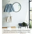 thumbnail image 2 of Yamazaki Home Coat Rack, White, Steel + Wood, 2 of 7