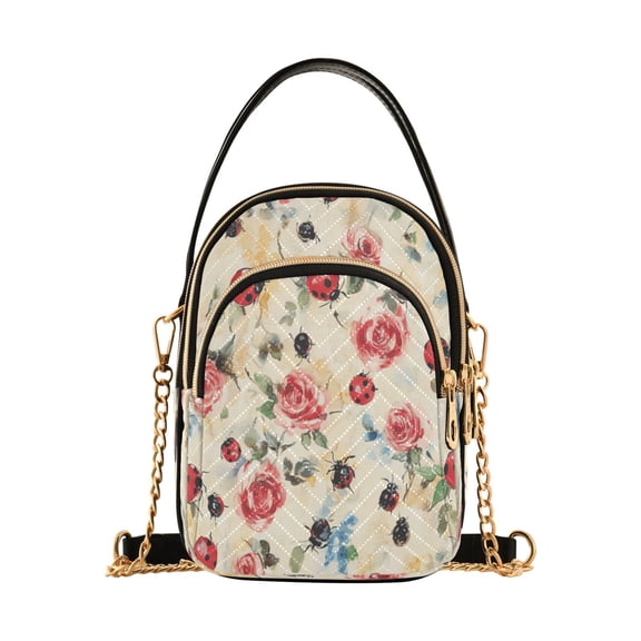 DIXRUYEE Cross Body Fashion Shoulder Waist Purse Bags Floral Dance Pocket Handbags