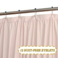 thumbnail image 2 of HIG Boho Ruffled Shower Curtain - Oversized Floral Print, Heavy Fabric with Elegant Draping for Bathroom, 72"x72", Peach, 2 of 8