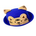 thumbnail image 1 of Kid Wool Felt Bucket Hat Cartoon Tiger Patchwork Fisherman Hat Caps, 1 of 5