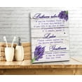 thumbnail image 4 of Ladies and gentlemen Bathroom Rules canvas Wall Decor, Lavender purple theme Bathroom Decor Wall Art,Farmhouse Toilet Wall Decor,Rustic Bathroom Funny Rules Prints Signs Framed 12"x15", 4 of 6