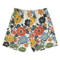 thumbnail image 7 of FORMRS Boys Swim Trunks Quick Dry Mesh Liner Boardshorts Sizes XS-XL, Black Flowers Pattern, 7 of 7